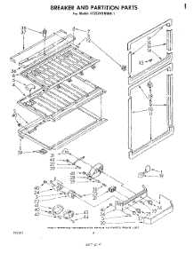 03 - Breaker And Partition parts for Whirlpool Refrigerator ET22ZKXMWR1 from AppliancePartsPros.com