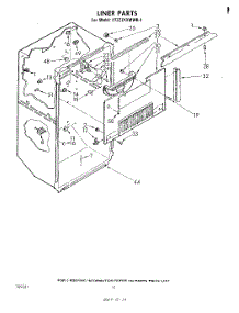 06 - Liner parts for Whirlpool Refrigerator ET22ZKXMWR1 from AppliancePartsPros.com