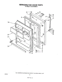 08 - Refrigerator Door , Parts Not Illus parts for Whirlpool Refrigerator ET22ZKXMWR1 from AppliancePartsPros.com
