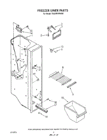 05 - Freezer Liner parts for Whirlpool Refrigerator TS22AWXWW00 from AppliancePartsPros.com