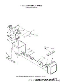 06 - Freezer Interior parts for Whirlpool Refrigerator TS22AWXWW00 from AppliancePartsPros.com