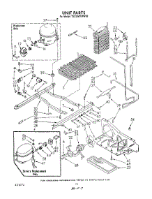10 - Unit parts for Whirlpool Refrigerator TS22AWXWW00 from AppliancePartsPros.com