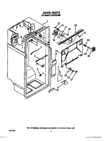 03 - Liner parts for Whirlpool Refrigerator ET22PKXXW00 from AppliancePartsPros.com