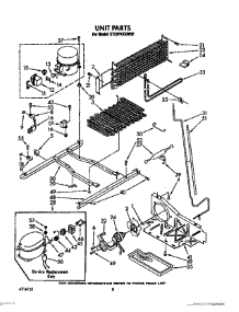 06 - Unit parts for Whirlpool Refrigerator ET22PKXXW00 from AppliancePartsPros.com