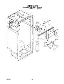 03 - Liner parts for Whirlpool Refrigerator ET20GKXZW01 from AppliancePartsPros.com