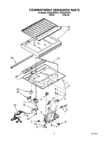 04 - Compartment Separator parts for Whirlpool Refrigerator ET20GKXZW01 from AppliancePartsPros.com