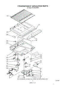 04 - Compartment Separator parts for Whirlpool Refrigerator ET18PKXSW06 from AppliancePartsPros.com