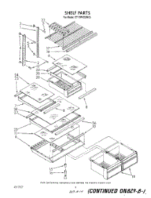 05 - Shelf parts for Whirlpool Refrigerator ET18PKXSW06 from AppliancePartsPros.com