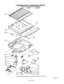 04 - Compartment Separator parts for Whirlpool Refrigerator ET18OKXWN00 from AppliancePartsPros.com