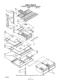 05 - Shelf parts for Whirlpool Refrigerator ET18OKXWN00 from AppliancePartsPros.com