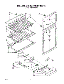 05 - Breaker And Partition parts for Whirlpool Refrigerator ET22MT1LWR1 from AppliancePartsPros.com
