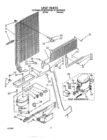 07 - Unit parts for Whirlpool Refrigerator ET18OKXWN00 from AppliancePartsPros.com