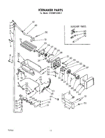 07 - Icemaker parts for Whirlpool Refrigerator ET22MT1LWR1 from AppliancePartsPros.com