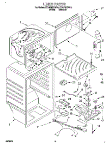 03 - Liner parts for Whirlpool Refrigerator ET20PMXDW02 from AppliancePartsPros.com