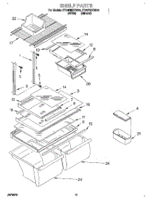 06 - Shelf, Lit / Optional parts for Whirlpool Refrigerator ET20PMXDW02 from AppliancePartsPros.com