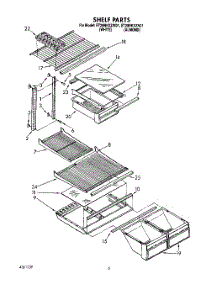 05 - Shelf parts for Whirlpool Refrigerator ET20NKXZW01 from AppliancePartsPros.com