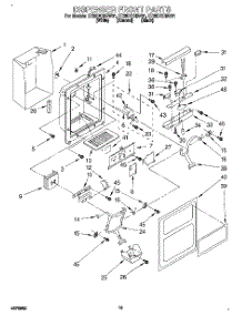 09 - Dispenser Front parts for Whirlpool Refrigerator ET25DQRBB01 from AppliancePartsPros.com