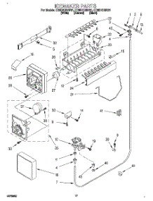 10 - Icemaker parts for Whirlpool Refrigerator ET25DQRBB01 from AppliancePartsPros.com