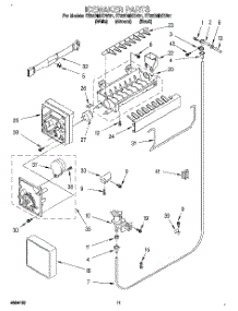 07 - Icemaker parts for Whirlpool Refrigerator ET22DMXDB01 from AppliancePartsPros.com