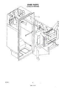 03 - Liner parts for Whirlpool Refrigerator ET18PKXSW02 from AppliancePartsPros.com