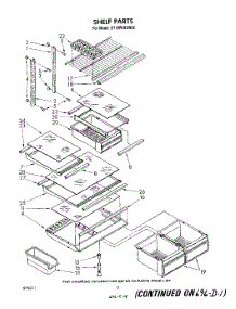 05 - Shelf parts for Whirlpool Refrigerator ET18PKXSW02 from AppliancePartsPros.com