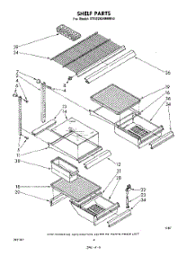 04 - Shelf, Lit / Optional parts for Whirlpool Refrigerator ET22ZKXMWR0 from AppliancePartsPros.com
