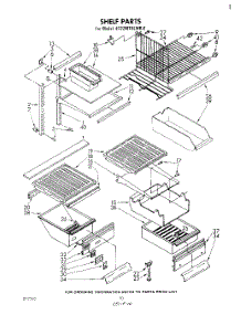 06 - Shelf parts for Whirlpool Refrigerator ET22MTXLWR0 from AppliancePartsPros.com