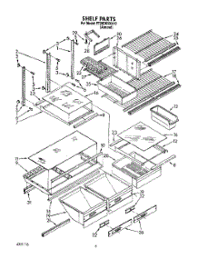 04 - Shelf, Lit / Optional parts for Whirlpool Refrigerator ET20DKXXN10 from AppliancePartsPros.com