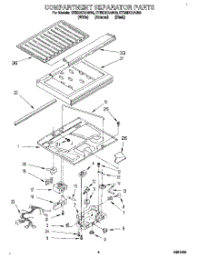 03 - Compartment Separator parts for Whirlpool Refrigerator ET25DKXAW00 from AppliancePartsPros.com