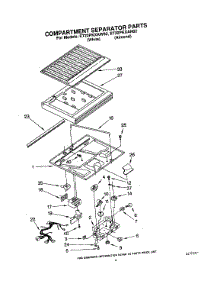 03 - Compartment Separator parts for Whirlpool Refrigerator ET22PKXAW02 from AppliancePartsPros.com