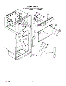 02 - Liner parts for Whirlpool Refrigerator ET25PKXXW00 from AppliancePartsPros.com