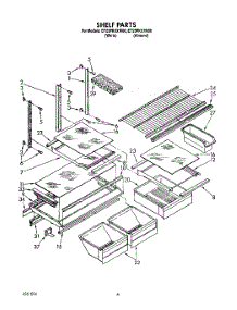 04 - Shelf, Lit / Optional parts for Whirlpool Refrigerator ET25PKXXW00 from AppliancePartsPros.com
