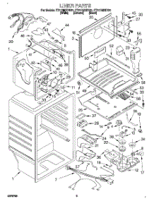 02 - Liner parts for Whirlpool Refrigerator ET21DMXDB01 from AppliancePartsPros.com