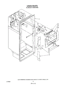 03 - Liner parts for Whirlpool Refrigerator ET18ZKXTN02 from AppliancePartsPros.com