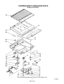 04 - Compartment Separator parts for Whirlpool Refrigerator ET18ZKXTN02 from AppliancePartsPros.com