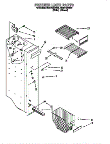 Freezer Liner parts for Whirlpool Refrigerator M  ACN  W    PAR from AppliancePartsPros.com