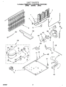 05 - Unit parts for Whirlpool Refrigerator ET19DKXDW01 from AppliancePartsPros.com