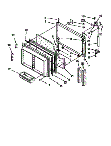 Freezer Door parts for Whirlpool Refrigerator ET25DKXBN02 from AppliancePartsPros.com