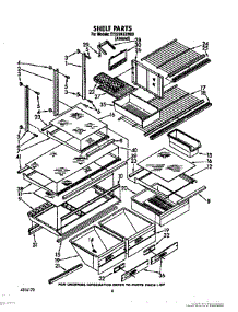 05 - Shelf, Optional parts for Whirlpool Refrigerator ET22DKXXW00 from AppliancePartsPros.com