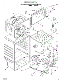 03 - Liner parts for Whirlpool Refrigerator ET20NMXDW02 from AppliancePartsPros.com