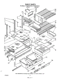 05 - Shelf , Lit / Optional parts for Whirlpool Refrigerator ET25DKXWW00 from AppliancePartsPros.com