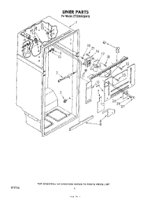 03 - Liner parts for Whirlpool Refrigerator ET20NKXSW10 from AppliancePartsPros.com