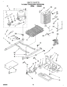 09 - Unit parts for Whirlpool Refrigerator TS22AWXDW00 from AppliancePartsPros.com