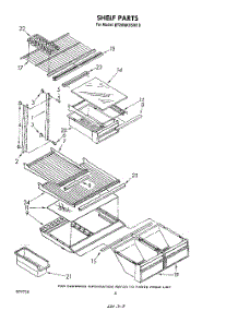05 - Shelf parts for Whirlpool Refrigerator ET20NKXSW10 from AppliancePartsPros.com