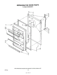 08 - Refrigerator Door , Lit / Optional parts for Whirlpool Refrigerator ET20NKXSW10 from AppliancePartsPros.com