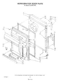 09 - Refrigerator Door , Lit / Optional parts for Whirlpool Refrigerator ET20RMXTM01 from AppliancePartsPros.com