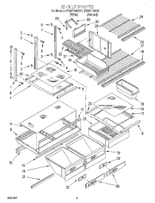04 - Shelf, Lit / Optional parts for Whirlpool Refrigerator ET20F134KW1 from AppliancePartsPros.com