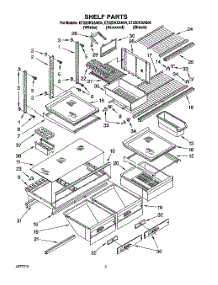 04 - Shelf, Lit / Optional parts for Whirlpool Refrigerator ET22DKXAB04 from AppliancePartsPros.com