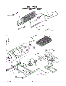 06 - Unit parts for Whirlpool Refrigerator TT20BKXZW00 from AppliancePartsPros.com