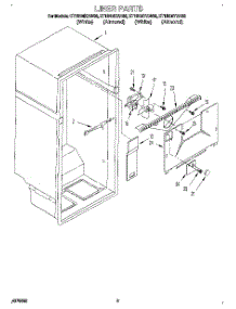 02 - Liner parts for Whirlpool Refrigerator ET18NMYAN02 from AppliancePartsPros.com